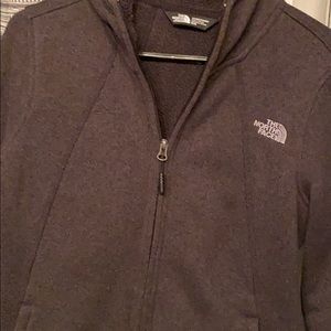 Women’s north face zip up jacket with hoodie
